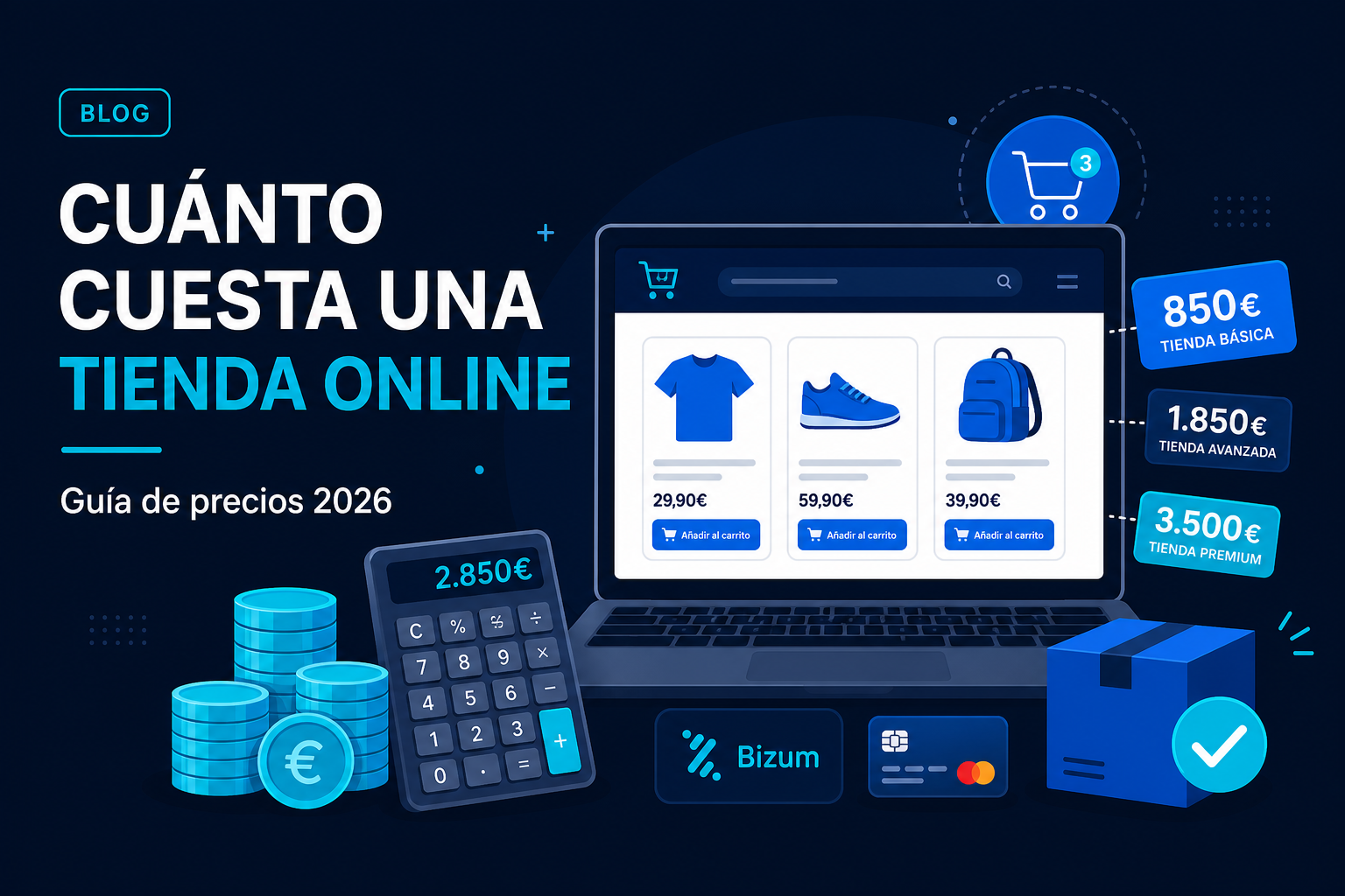 Cuánto cuesta montar una tienda online en 2026