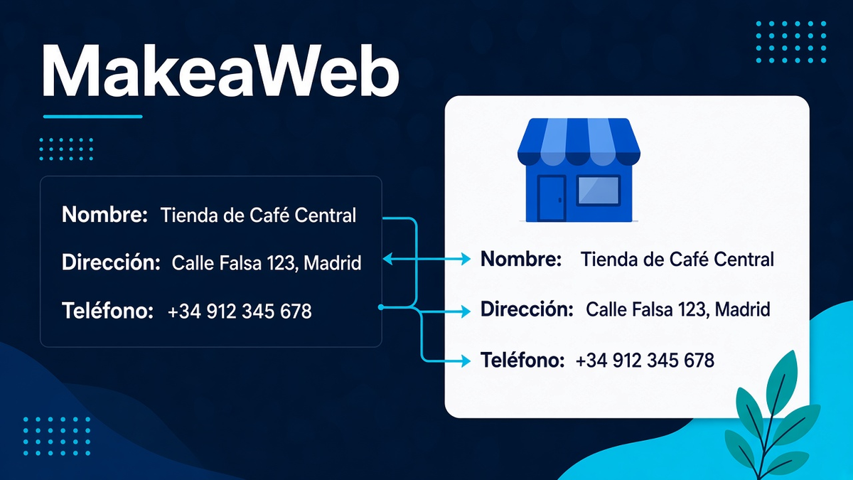 NAP coherente entre web y ficha de Google Business Profile