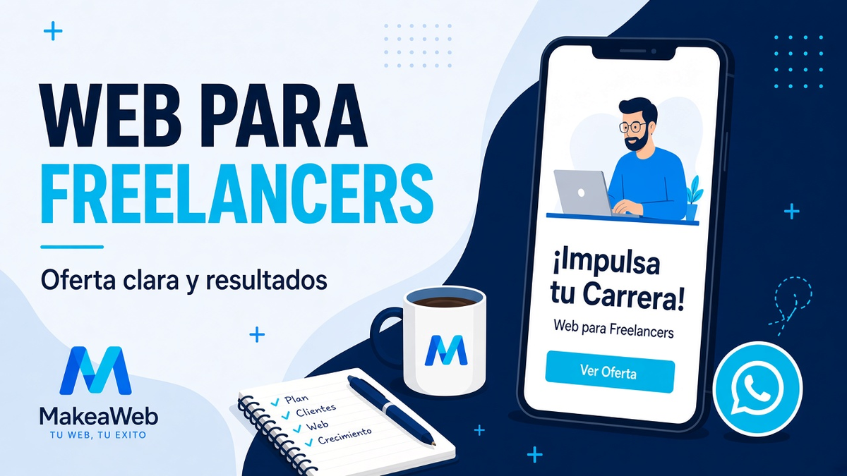 Cabecera móvil de autónomo con botón de WhatsApp visible