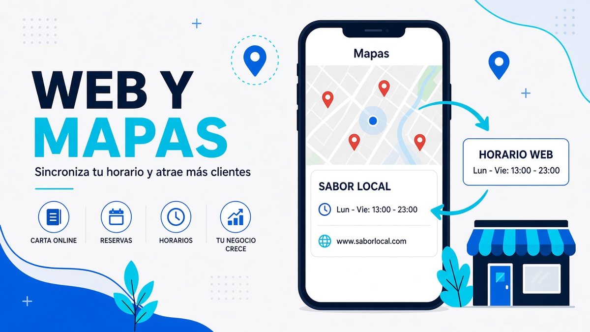 Horarios alineados en web y Google Maps