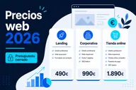 Cuánto cuesta una página web profesional en 2026 (guía de precios)